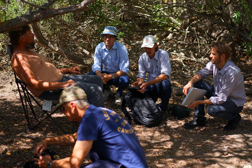 Figure 17.  The team in action in Malibu. Taken by Alex Gittinger of The People Concern.