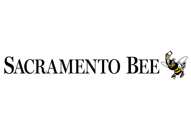 The Logo For The Sacramento Bee Newspaper Features The Words Sacramento Bee In Bold, Black Letters, With A Cartoon Bee Holding A Newspaper And Waving, Positioned To The Right Of The Text. The Logo For The Sacramento Bee Newspaper Features The Words Sacramento Bee In Bold, Black Letters, With A Cartoon Bee Holding A Newspaper And Waving, Positioned To The Right Of The Text.