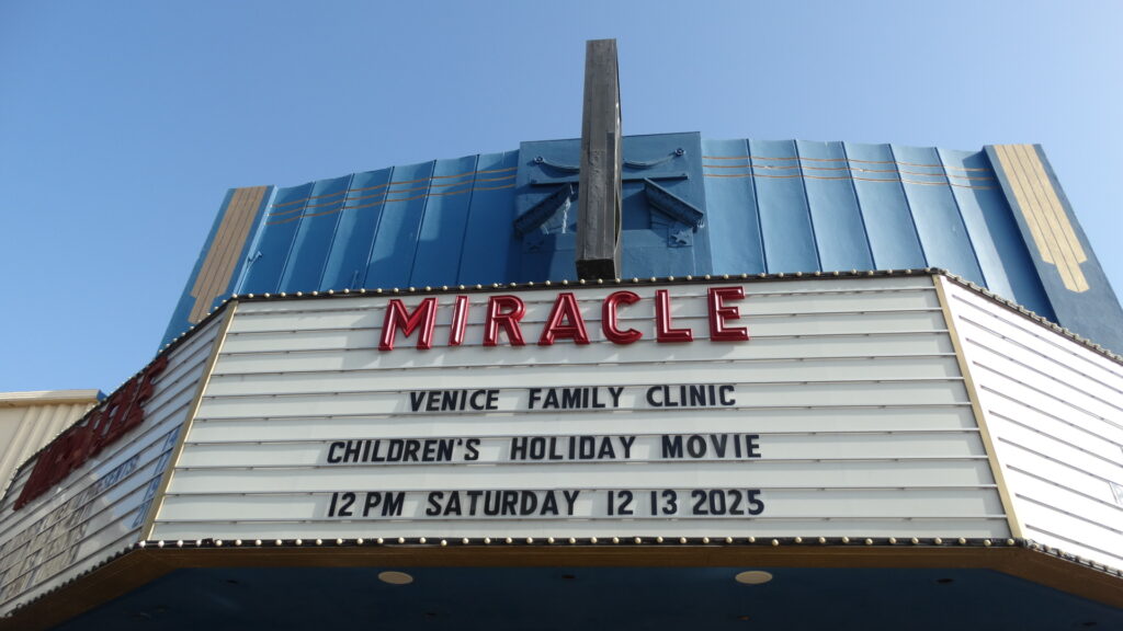 Pictured: Venice Family Clinic presented the Children’s Holiday Movie on December 13 at Miracle Theater in Inglewood. Photo courtesy of Venice Family Clinic.